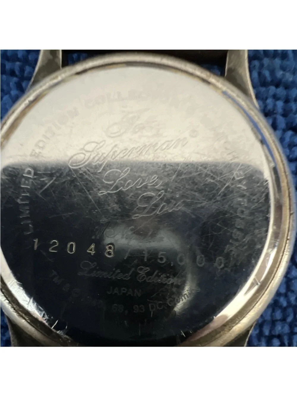 Superman Watch with Brown Strap and Cream Dial